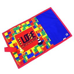 Echo Boomers Red Lego Printed Stain Resistant Placemats Waterproof Tablemats for Kids Teenagers - Red & Blue-10