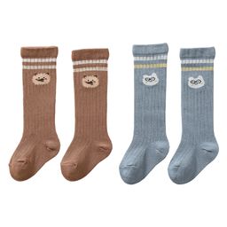 SYGA Set Of 2 Cotton Printed Socks - Dark Blue & Brown-48