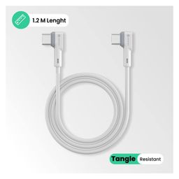 PORTRONICS 1442 Konnect L Type C To Type C Cable - White image 3