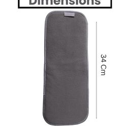 AEREX Reusable Black Inserts Pads for Diapers Bamboo Charcoal Inserts Liners Natures Cloth Diaper Liner Wet Free Booster Inserts Nappy Inserts for Baby Cloth Diapers (Pack of 8) image 3
