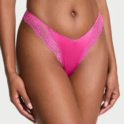 Victoria's Secret Self-designed Low-Rise Lace-Trim High-Leg Thong Briefs 1125320100T2-picture-13