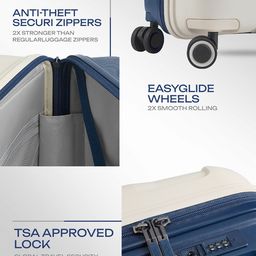 Safari Select Aeroglide Set Of 2 Textured Hard-Sided Small & Medium Trolley Suitcase image 2