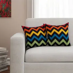 SEJ by Nisha Gupta Multicolor Cushion Covers - Set of 2-34