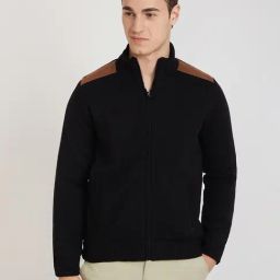 Parx Black Regular Fit Jacket-image-25