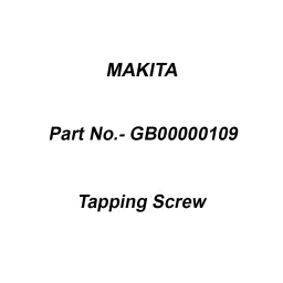 Makita Tapping Screw for DLM330, Part No GB00000109-34