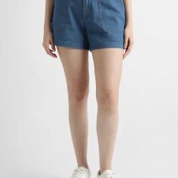 Lee Blue Denim Shorts-image-81