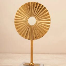 Pure Home and Living Gold Metal Textured Decor Objects-image-63