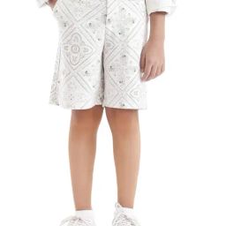 Rare Ones Boys White Viscose Printed Shorts-image-64