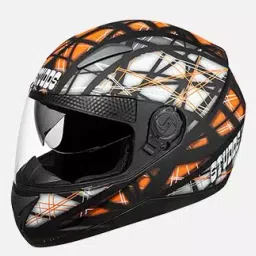 Studds Matt Black Large (580 mm) Full Face Helmet, Shifter D6 Decor-image-76
