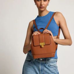 Miraggio Rome Brown Textured Backpack-picture-17
