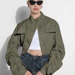 SHOWOFFFF Green Solid Jacket-image-80