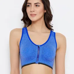 Clovia Blue Non Wired Padded Sports Bra-image-46