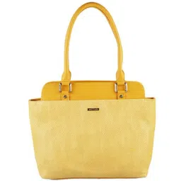 Metro Yellow Solid Medium Handbag-picture-47