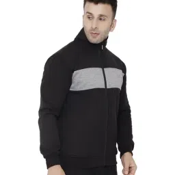 Chkokko Black Full Sleeves Running Jacket-image-98