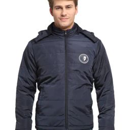Cantabil Navy Full Sleeves Hooded Jacket-image-114