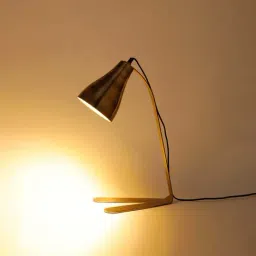 Home4U 'Demma' Antique Gold Mild Steel Table Lamp - Set of 1-22