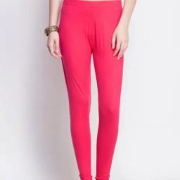 Dollar Missy Hot Pink Cotton Leggings-image-57