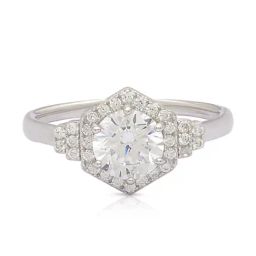 Anayra 92.5 Sterling Silver Sparkling Ring for Women-picture-3
