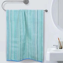 Romee Sky Blue Cotton 500 GSM Bath Towel - Set of 1-image-56