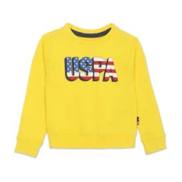 U.S. Polo Assn. Kids Yellow Cotton Printed Full Sleeves Sweatshirt-image-55
