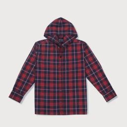 Gini & Jony Boys Red & Black Cotton Chequered Full Sleeves Shirt-image-99