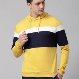 Dennis Lingo Multi Regular Fit Striped Hooded Sweatshirts-4