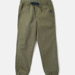 United Colors of Benetton Kids Olive Solid Trousers-image-87