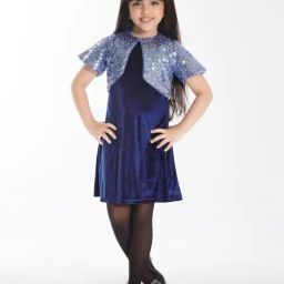 Ministitch Girls Blue Sequence Party Dress-image-30