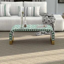 Casagold Logan Inlay Sea Green Coffee Table - Sun Flower-image-15