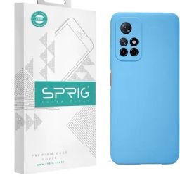 Sprig Liquid Silicone Back Cover for Redmi Note 11T 5G (Blue)-image-36