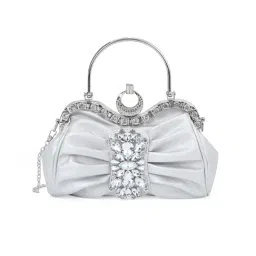 AKIKI LONDON Silver KINGSTON Embellished Small Clutch-picture-24