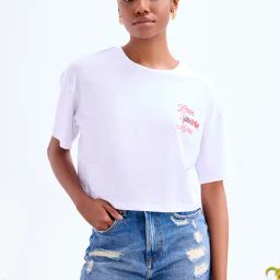 Cover Story White Cotton Graphic Print T-Shirt-10