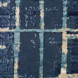 Sapana Carpet-Mats Navy Blue & Beige Abstract No Shredding Carpet image 4
