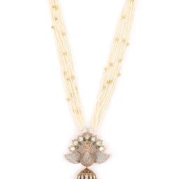 Odette White Stainless Steel Neckpiece Set For Women-image-40