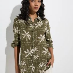 LOV by Westside Olive Tropical-Inspired Shirt-image-36