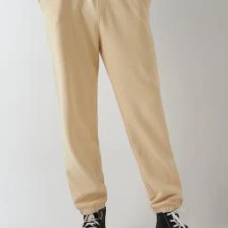Bewakoof Brown Regular Fit Self Pattern Trackpants-picture-0