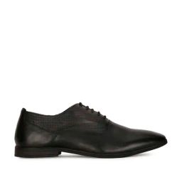 Hush Puppies by Bata Men's RALPH E 23 Black Oxford Shoes-image-89