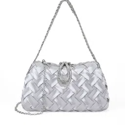 AKIKI LONDON Silver SUTON Embellished Small Clutch-picture-28
