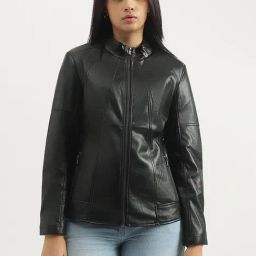 United Colors of Benetton Black Solid Jacket-image-100