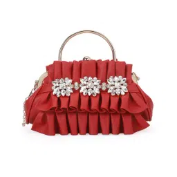 AKIKI LONDON Red RICHMOND Embellished Small Clutch-picture-30