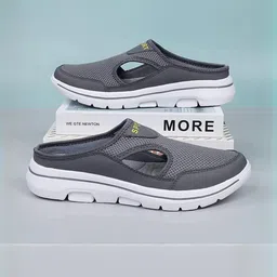 blue pop Men Grey Mesh Casual Shoes-image-39