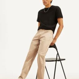 Levi's Beige Regular Fit Solid Jeans-picture-33