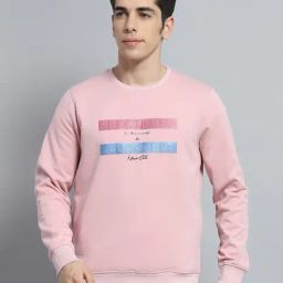 Monte Carlo Pink Regular Fit Printed Sweatshirt-image-74