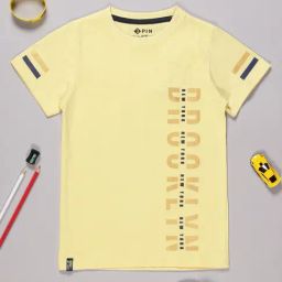 3PIN Boys Yellow Cotton Printed T-Shirt-picture-21