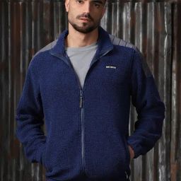 High Star Blue Boxy fit Print Sweatshirts-image-94