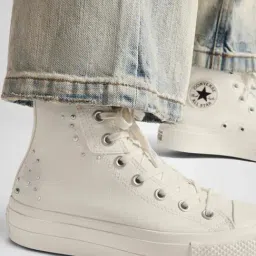 Converse Women's CTAS PLATFORM White Sneakers-picture-47