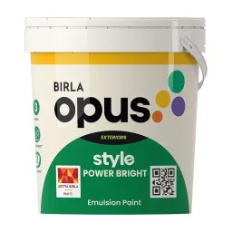 Birla Opus Style Power Bright 10 L White Emulsion Paint for Exterior Walls, 933020 (Bucket of 10 L)-image-3