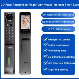 GOLENS Digital Door Lock Biometric Lock with Face ID Dark Gray, X10 image 3