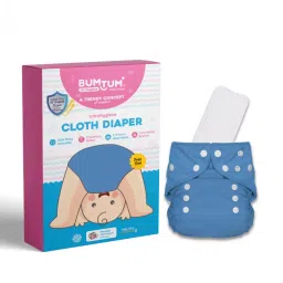 BUMTUM Ultrahygiene Cloth Diaper Free Size for Babies 0 to 3 Years Blue Color, FCBT128-picture-10