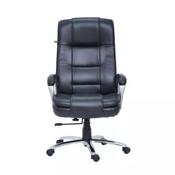 LIBERAL BECON Black High Back Moulded Plywood Revolving Chair-image-69